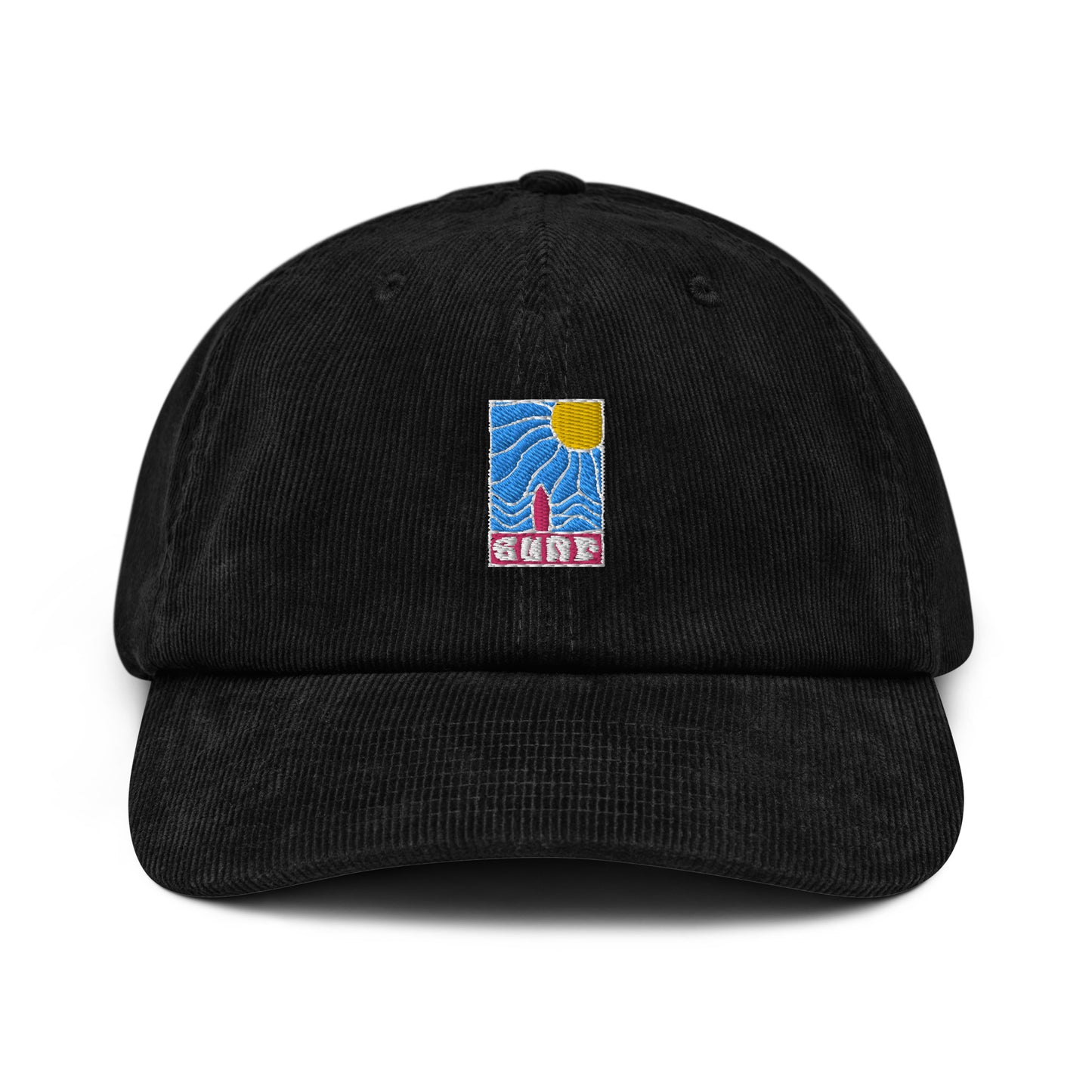 Casquette en velours côtelé Surf brodée