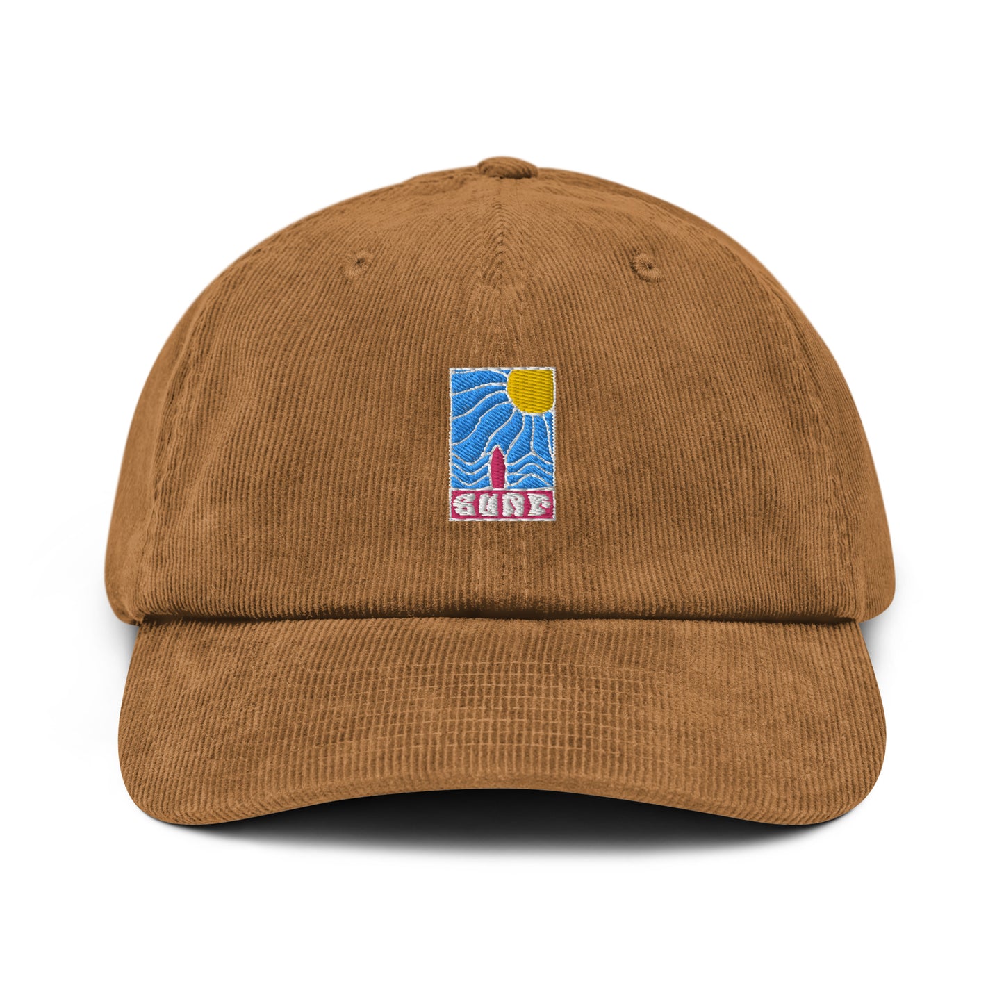 Casquette en velours côtelé Surf brodée