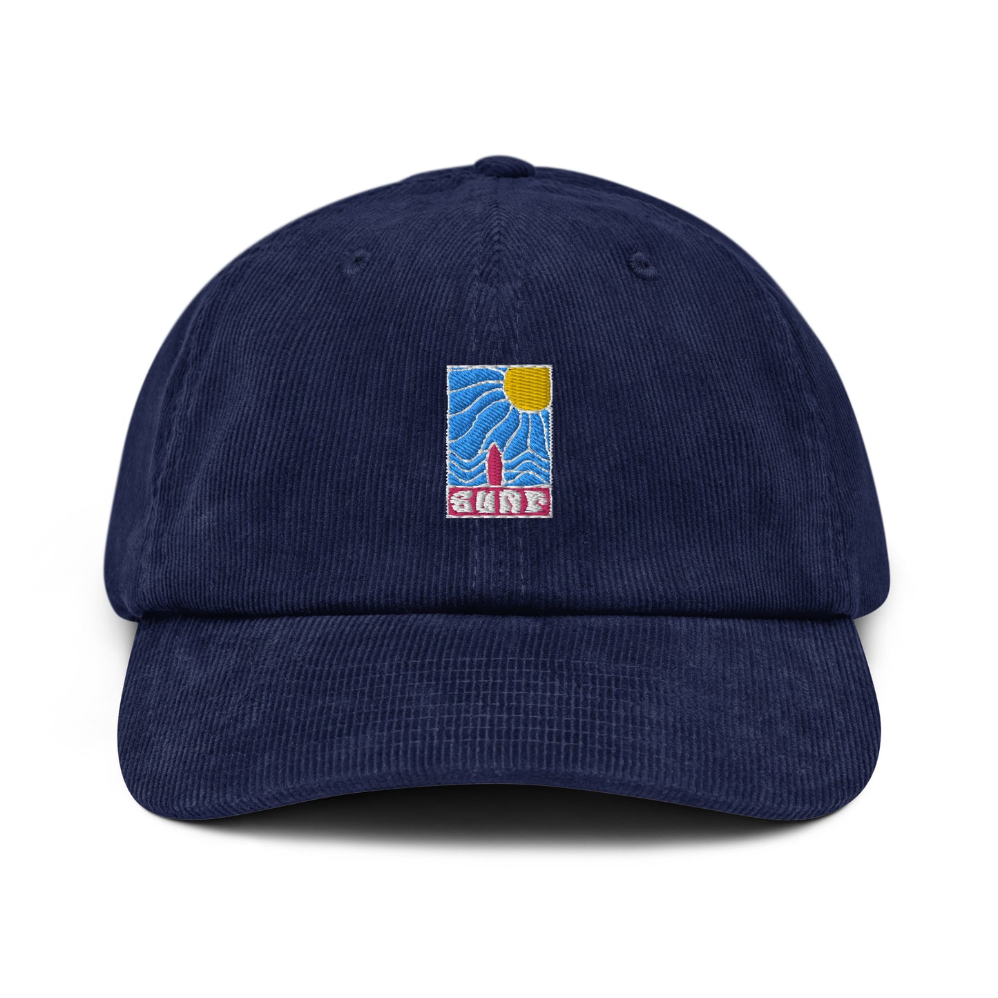 Casquette en velours côtelé Surf brodée