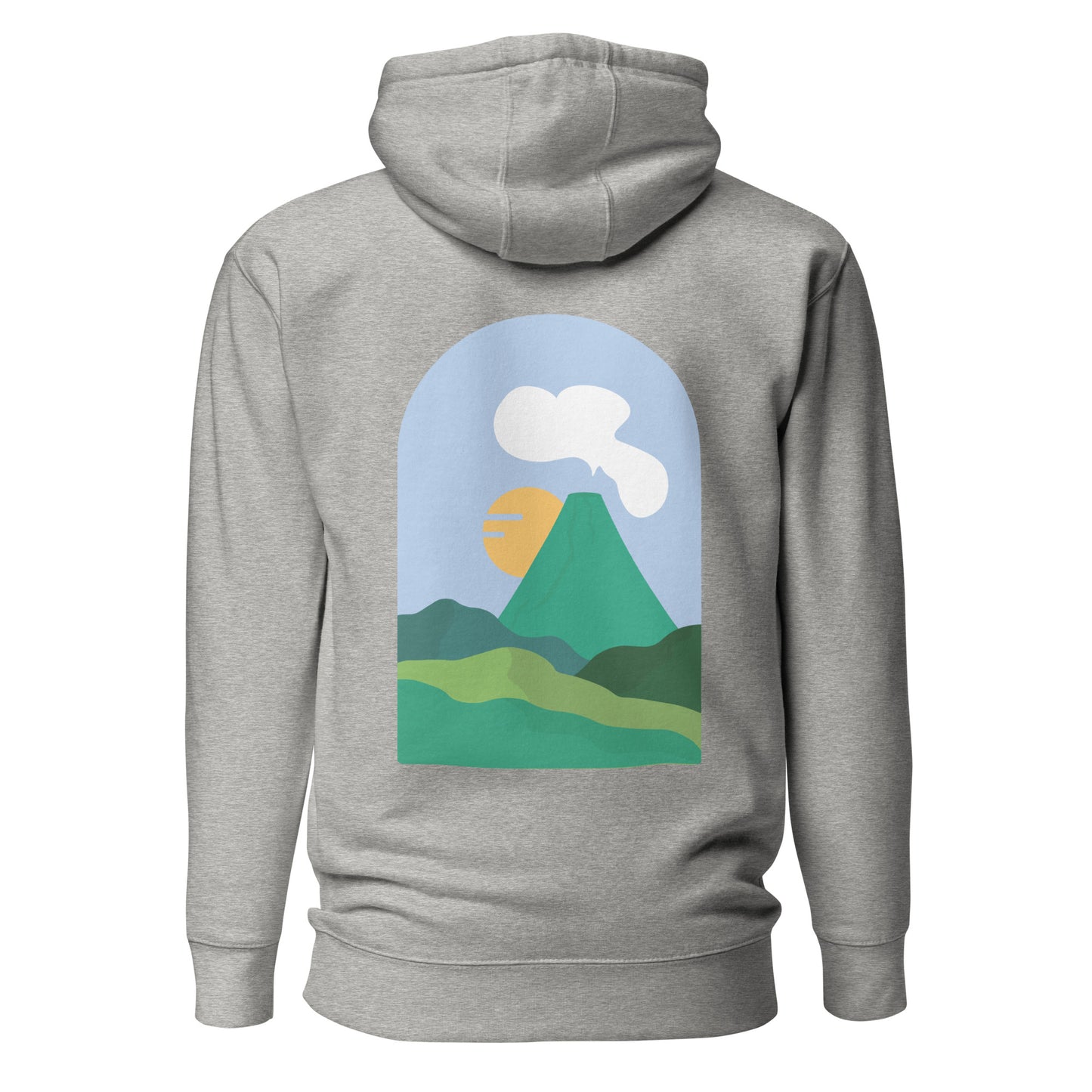 Sweat à capuche Volcanique unisexe molletonné