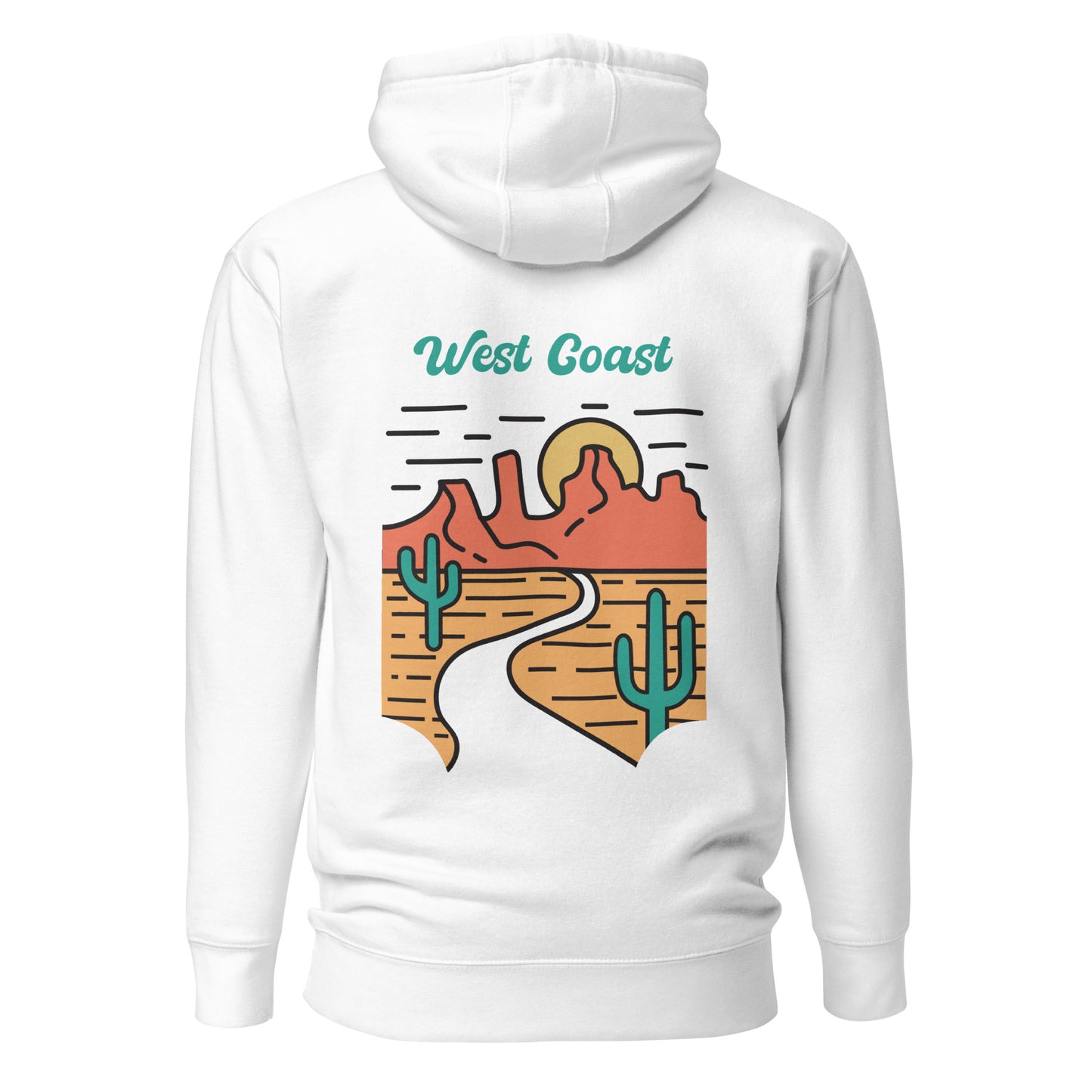 Sweat à capuche West Coast unisexe molletonné