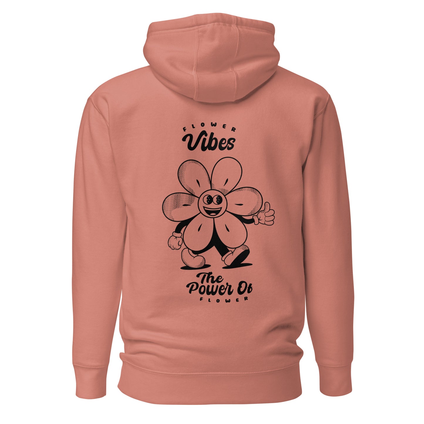 Sweat à capuche unisexe Flower molletonné
