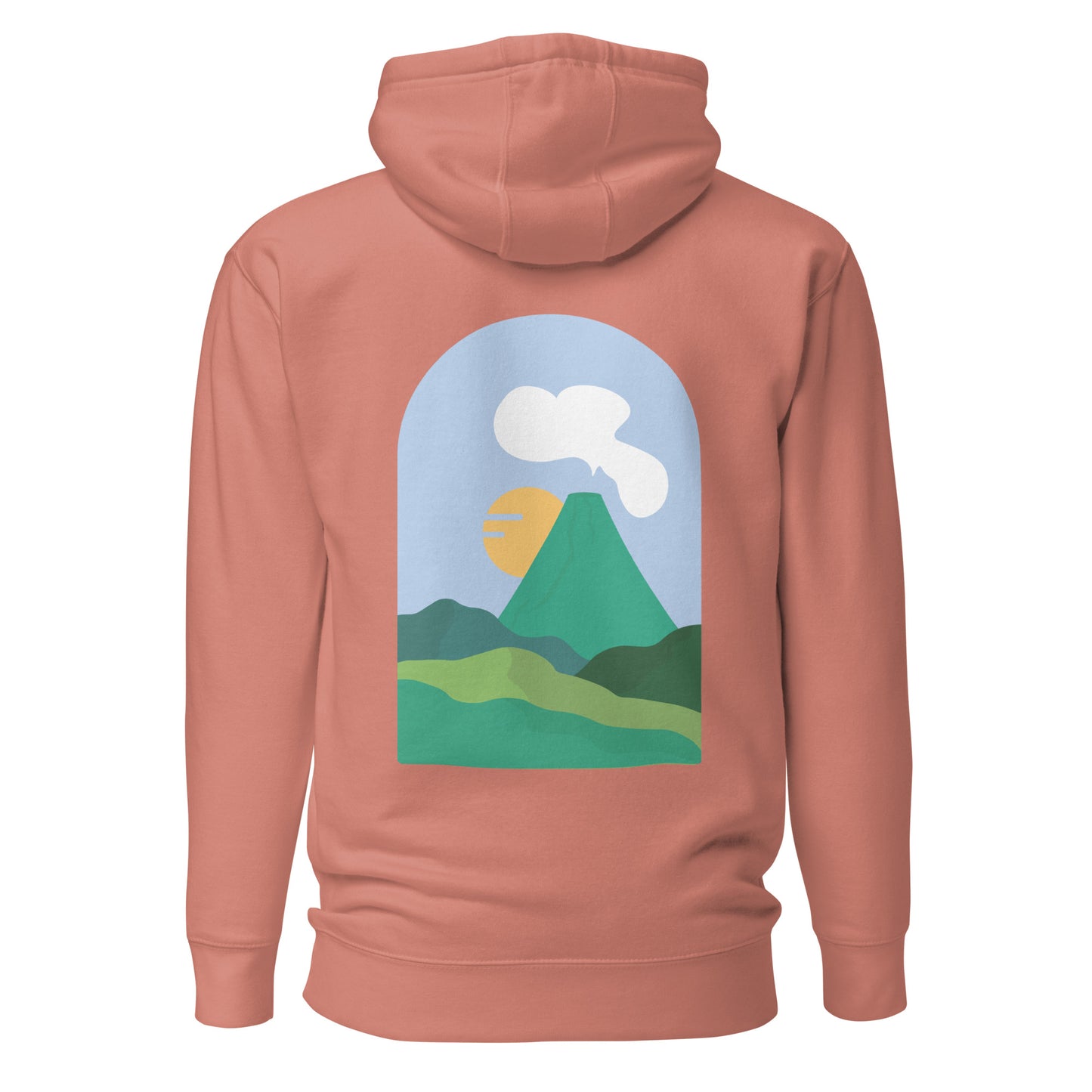 Sweat à capuche Volcanique unisexe molletonné