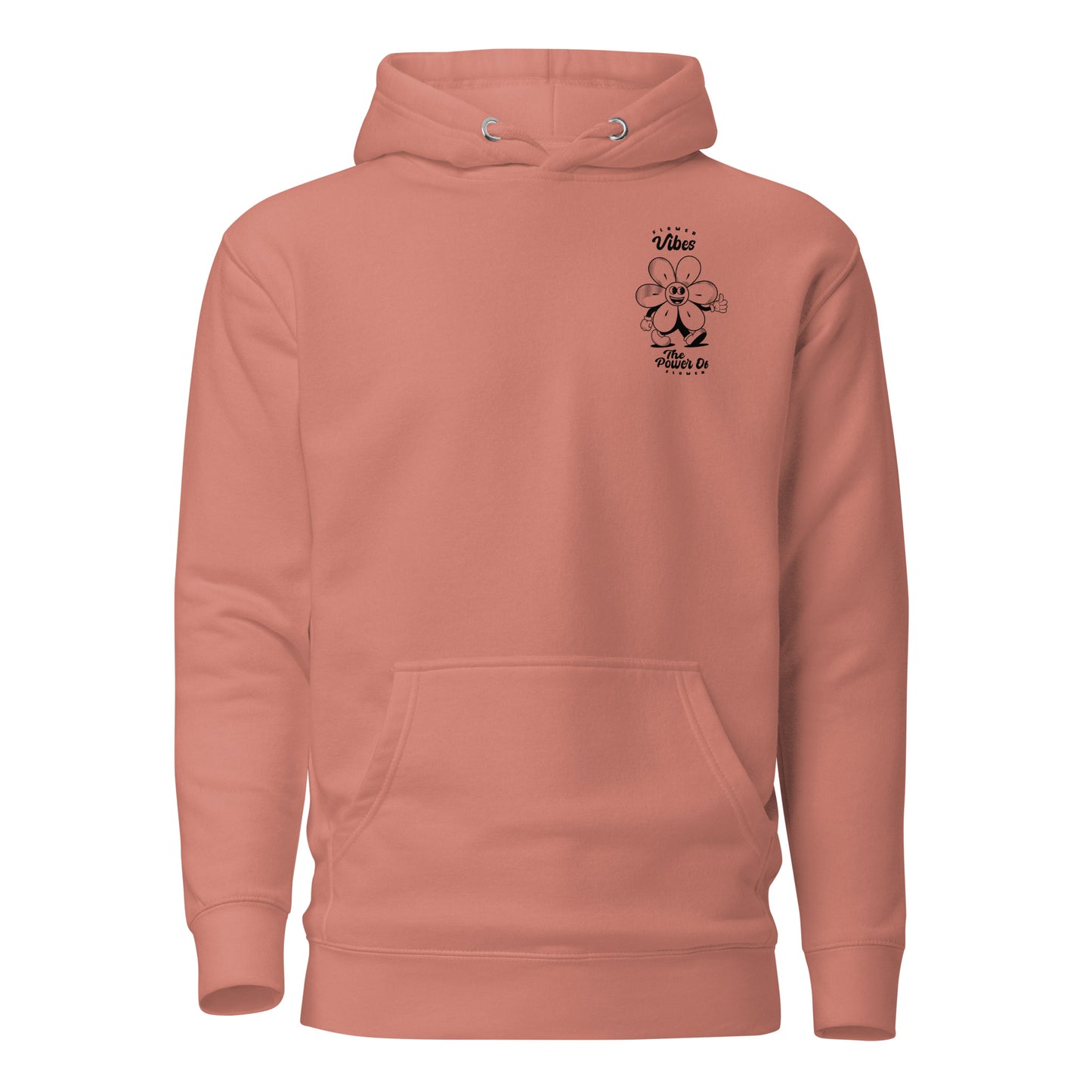 Sweat à capuche unisexe Flower molletonné