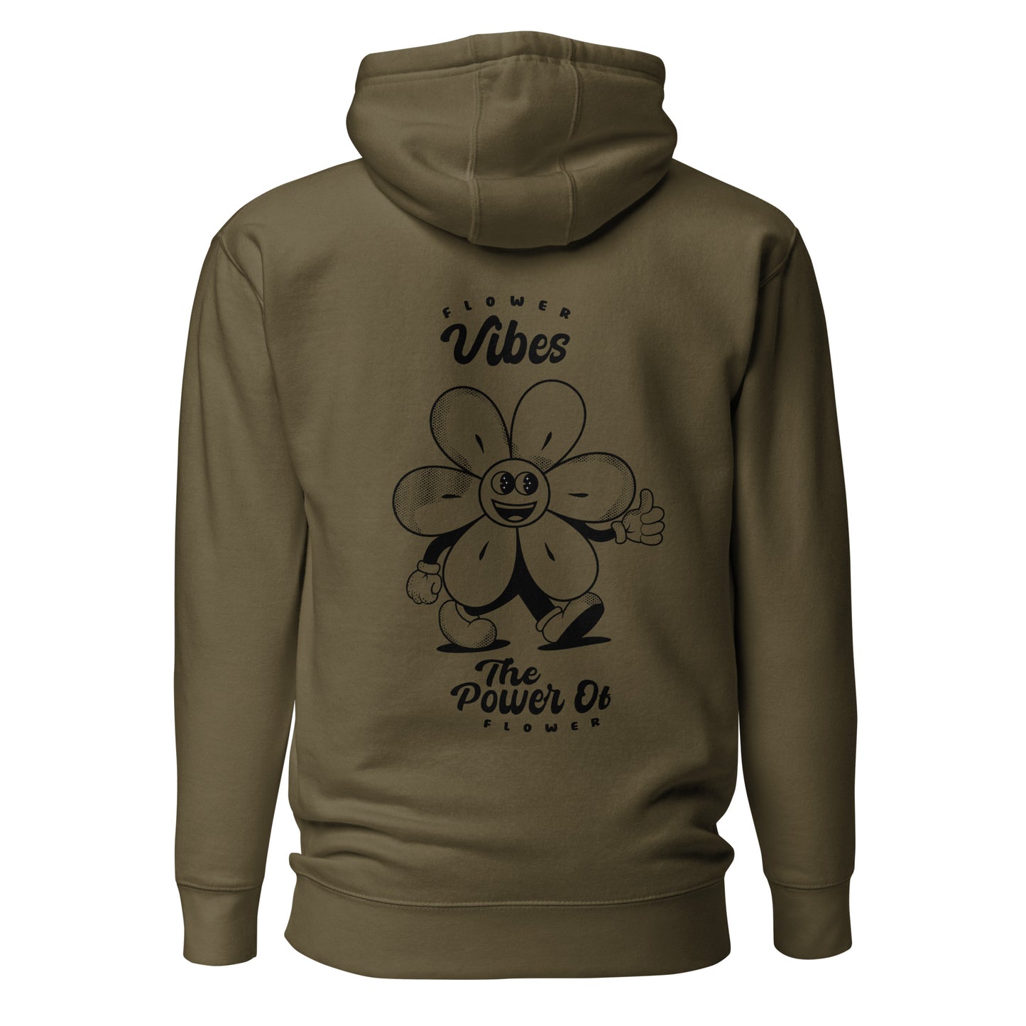 Sweat à capuche unisexe Flower molletonné