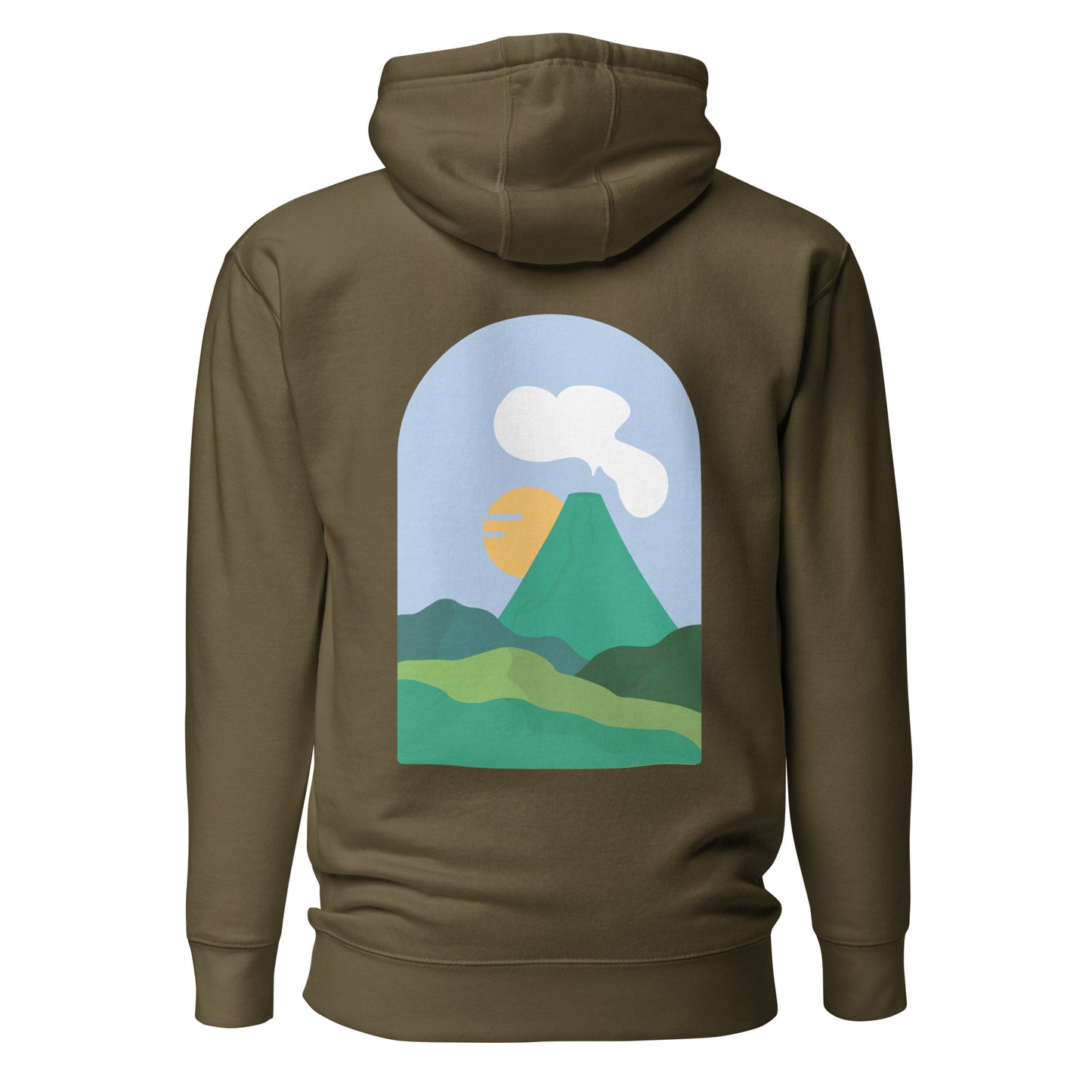 Sweat à capuche Volcanique unisexe molletonné