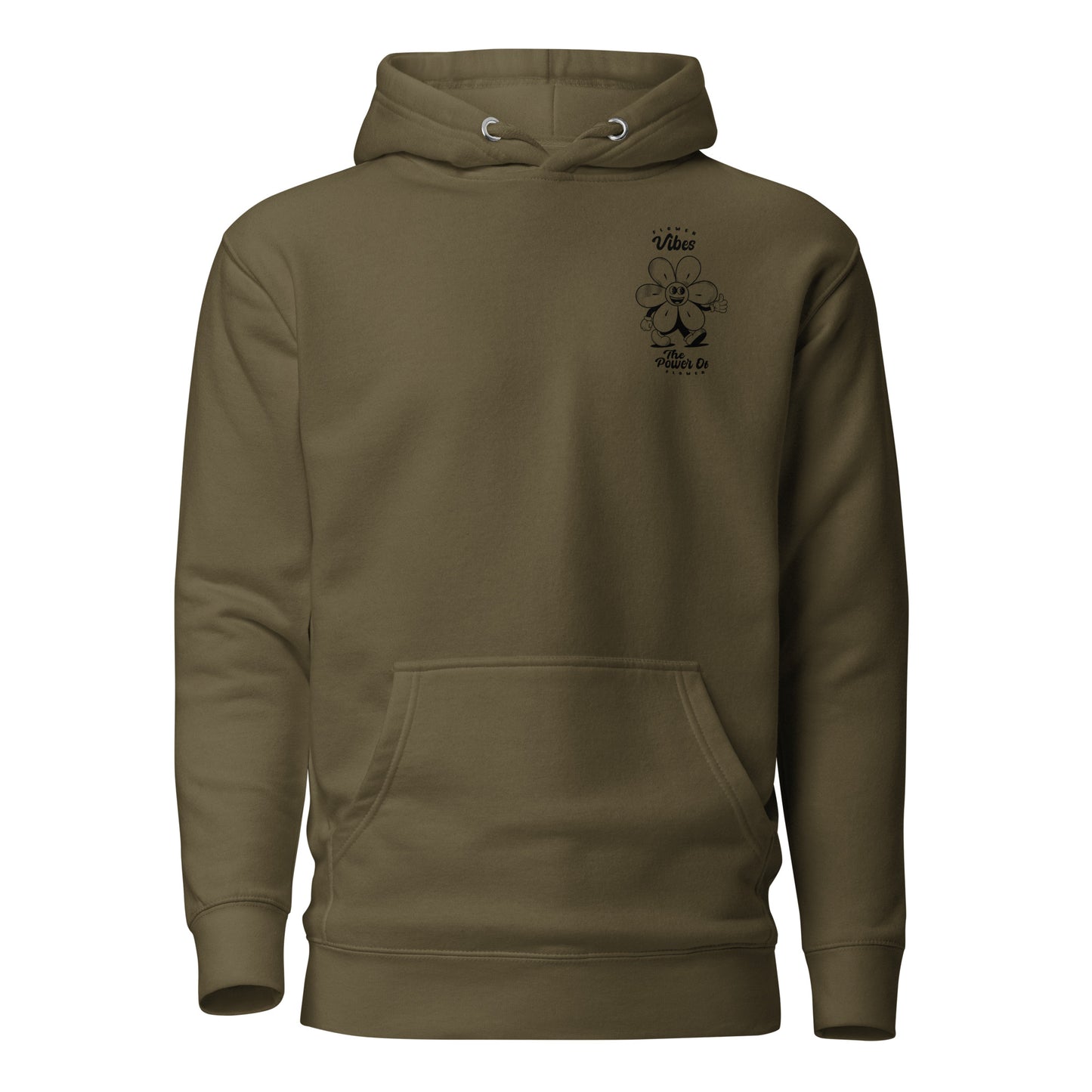 Sweat à capuche unisexe Flower molletonné