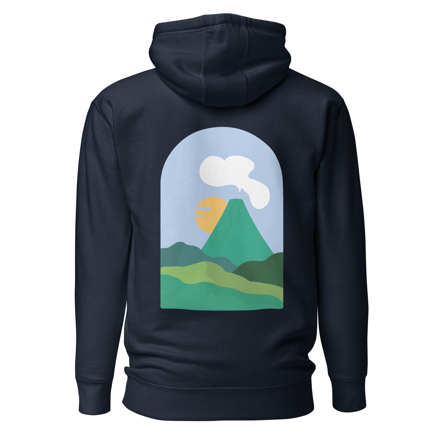 Sweat à capuche Volcanique unisexe molletonné