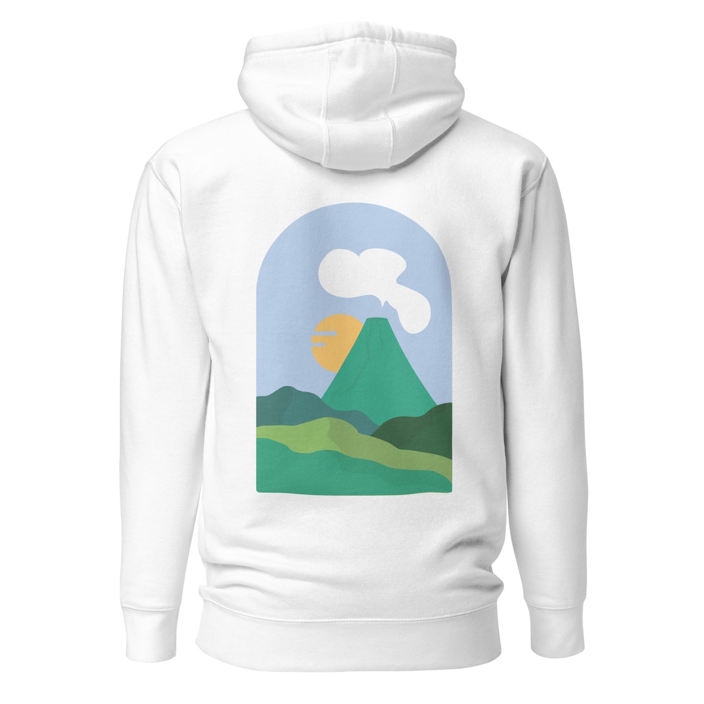 Sweat à capuche Volcanique unisexe molletonné